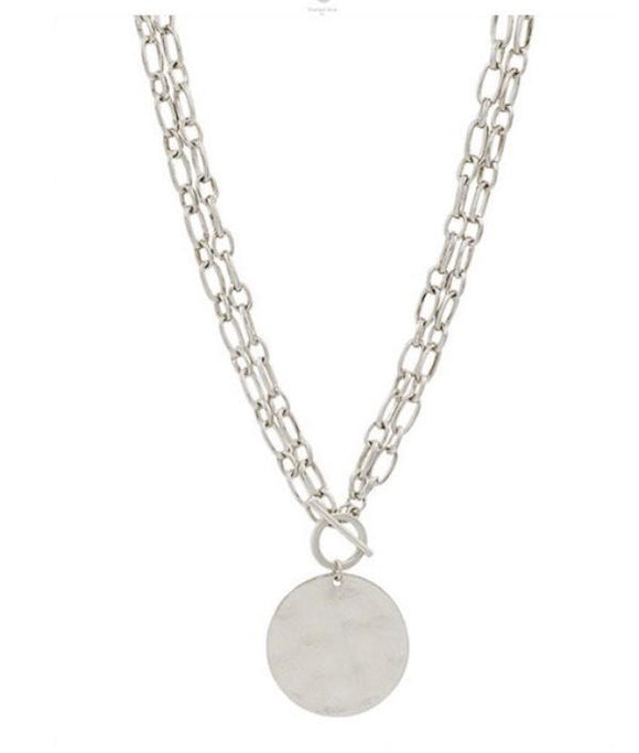 Washed Silver Necklace