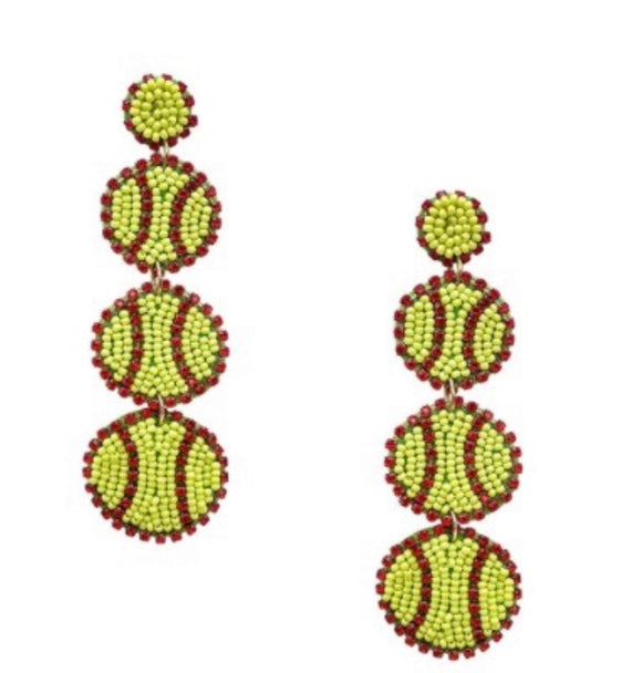 Softball Earrings