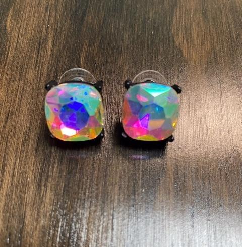 Iridescent Black Studs