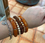 Topaz Stack beaded Bracelets