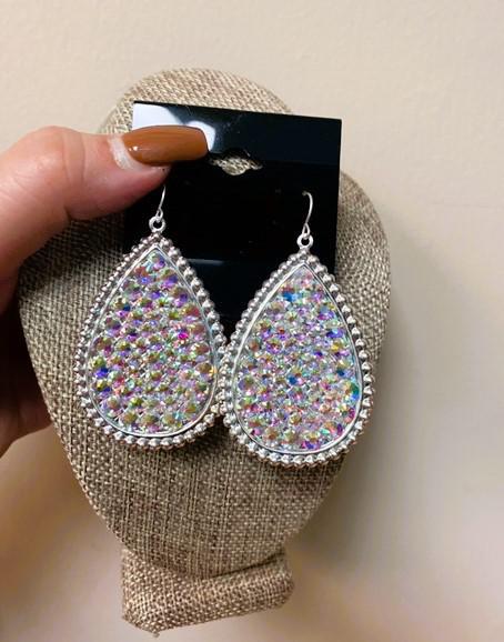 Oval Silver Earrings