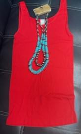 red tank top