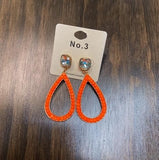 Neon Beaded Earrings