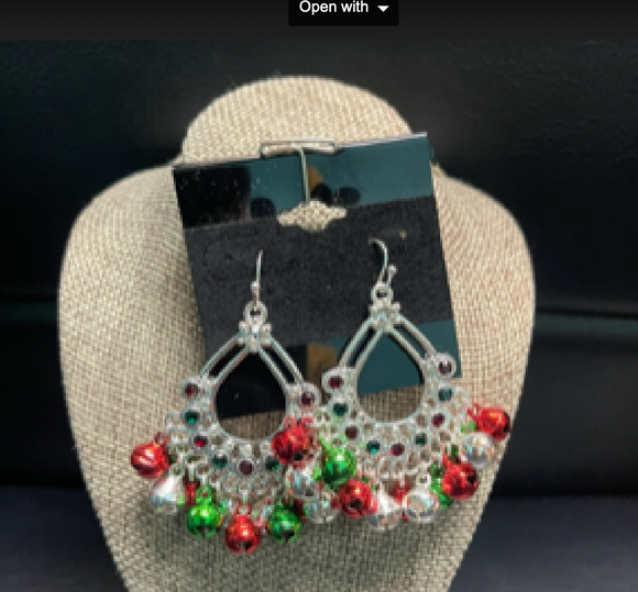 Christmas bell earring
