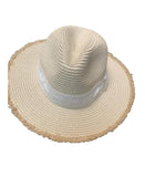 Natural Straw Hat W/ Lace Wrap Around