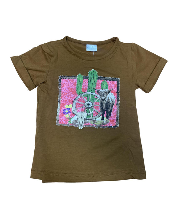 Kids Cactus & Cow Top