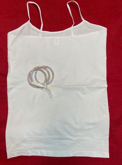 Plus white Tank Top