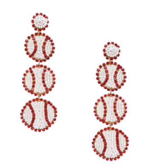 Baseball Earrings