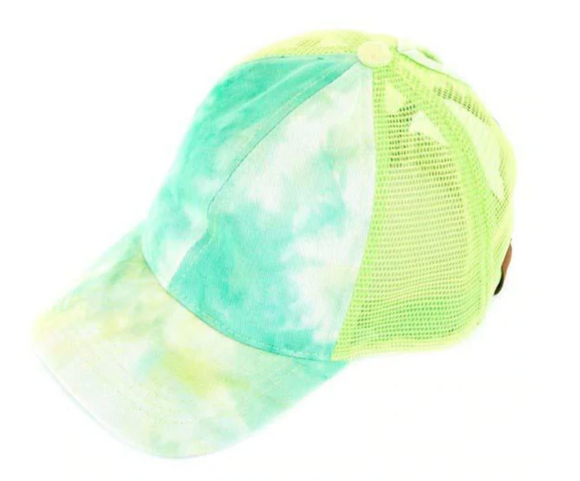 Mint Tie Dye C.C Mesh Ball Caps