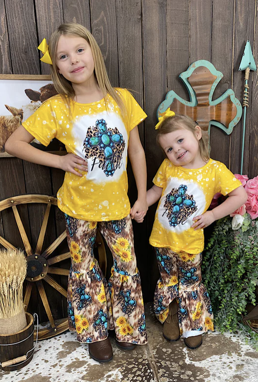 Girls Turquoise Faith Top