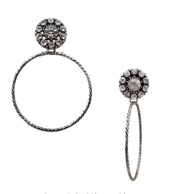 Burnish Silver Earrings