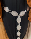 Silver Clear  Concho Belt